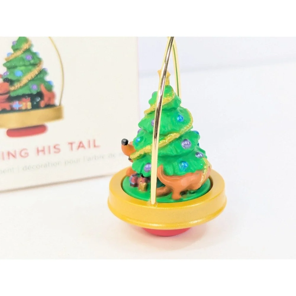 Hallmark 2019 Chasing His Tail‎ Keepsake Miniature Christmas Ornament Dog
